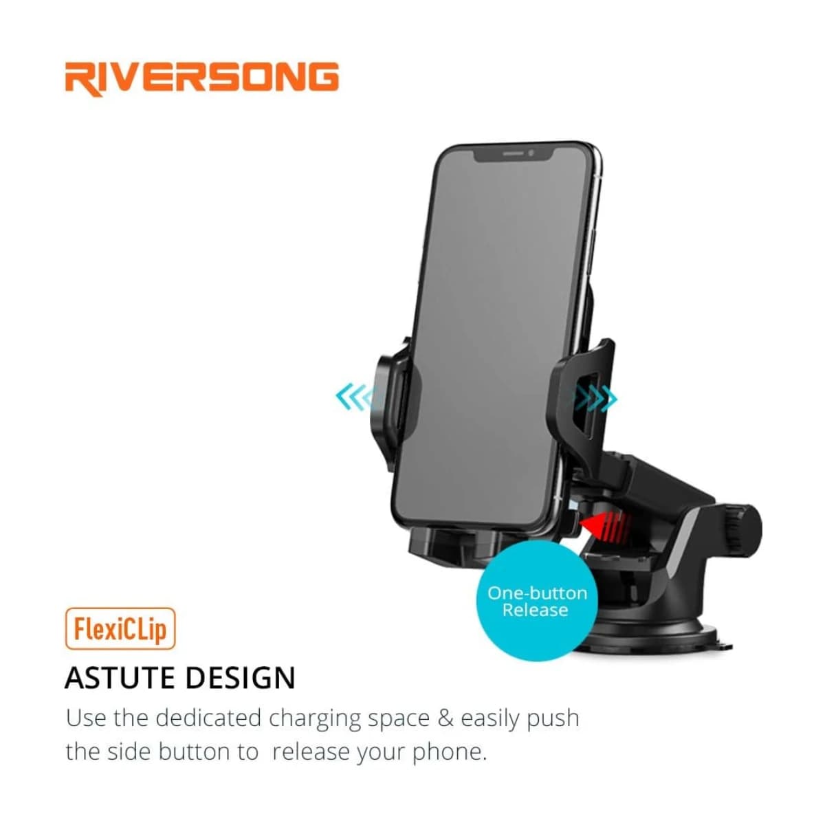 RIVERSONG Multipurpose Windshield Mount - Adjustable & Extendable - Thumbnail Angle 2 | Elmougi Store UAE