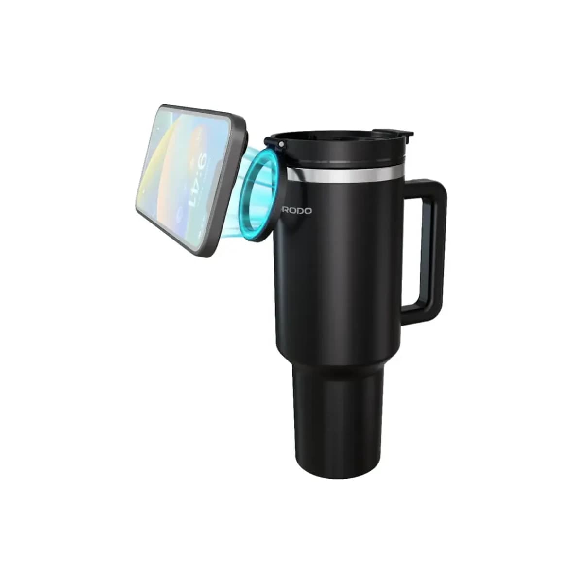 Porodo Lifestyle Hydrate & Hold Magnetic Mount 40oz Insulated Tumbler - Thumbnail Angle 1 | Elmougi Store UAE