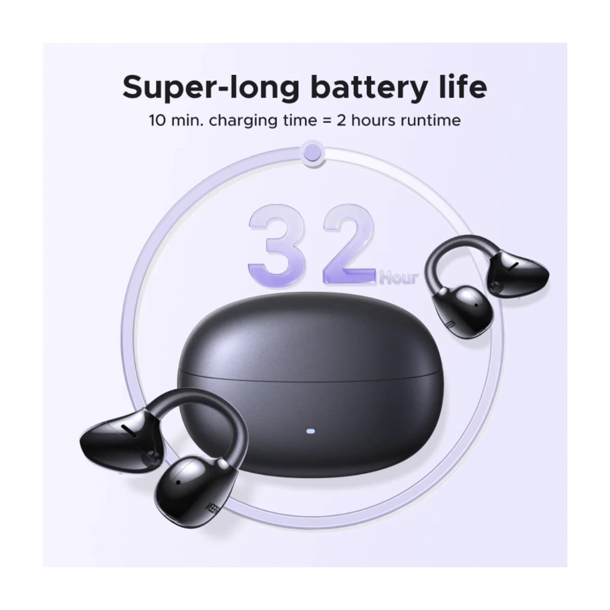 Ugreen Clipbuds Pro Open-Ear Wireless Earbuds WS218 - Thumbnail Angle 3 | Elmougi Store UAE