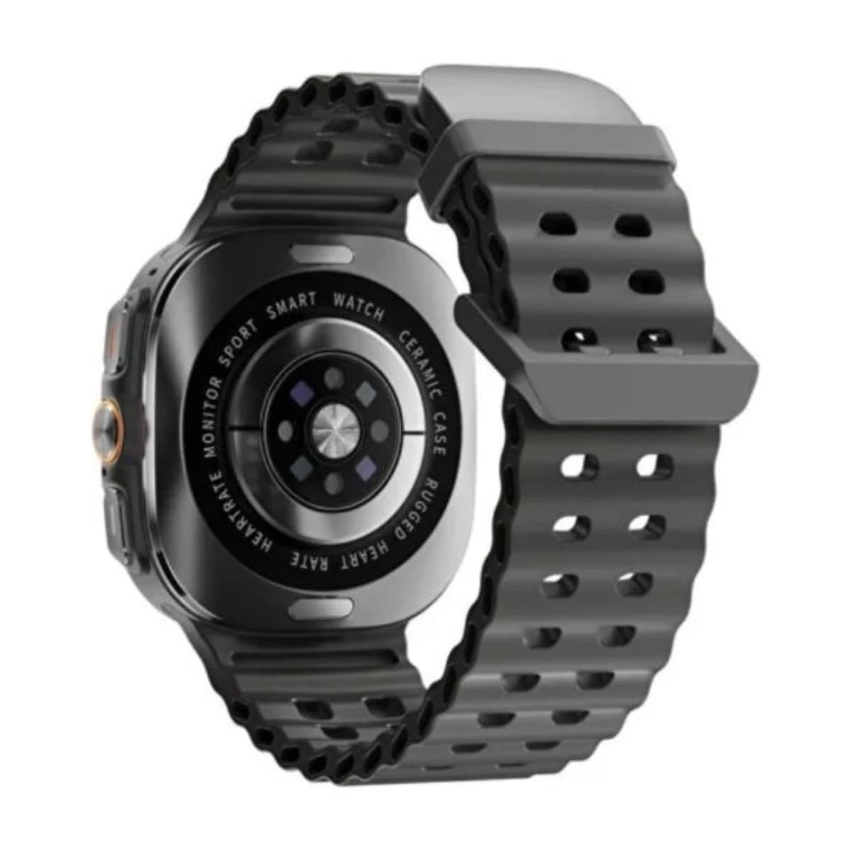 Voyager Smart Watch with 1.43" AMOLED Display, Bluetooth Calling, Built-in Compass, Rugged Zinc Alloy Design, 400mAh Battery, Up to 7 Days Runtime - Black - Thumbnail Angle 2 | Elmougi Store UAE
