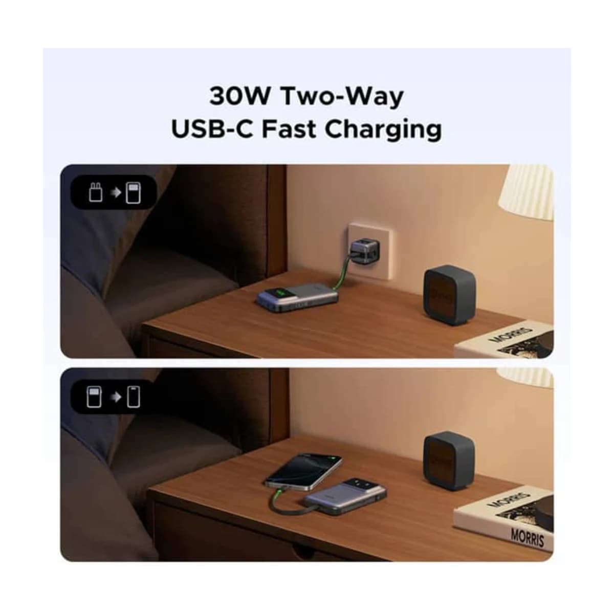 Ugreen Uno Power Bank 10000mAh - Black - Thumbnail Angle 4 | Elmougi Store UAE