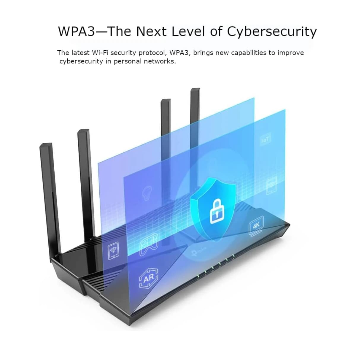 TP-Link WiFi 6 AX3000 Dual-Band Gigabit VPN Router (Archer AX53) - Thumbnail Angle 4 | Elmougi Store UAE