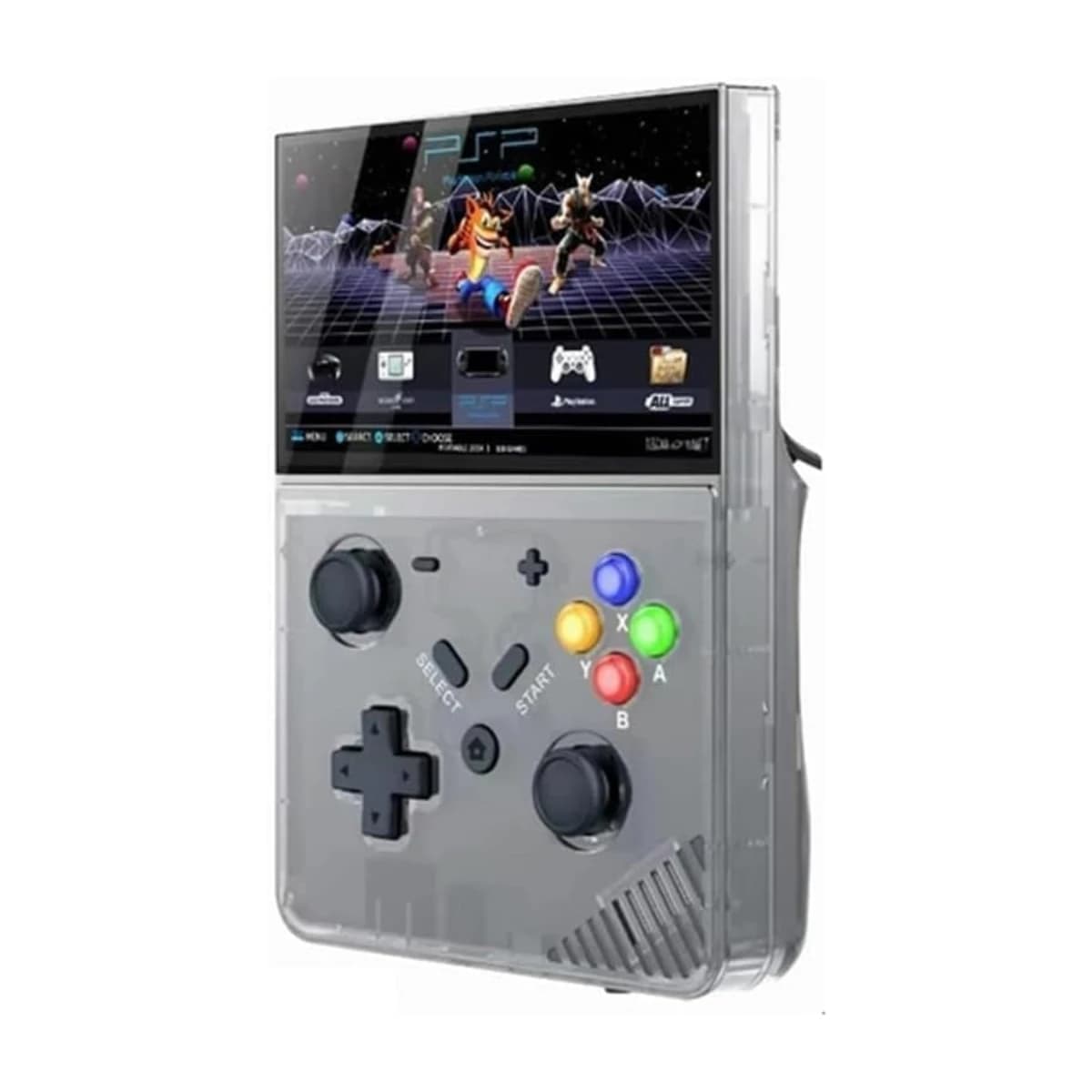 M18 Retro Handheld Game Console - 4.3" HD IPS, Black Transparent - Thumbnail Angle 1 | Elmougi Store UAE