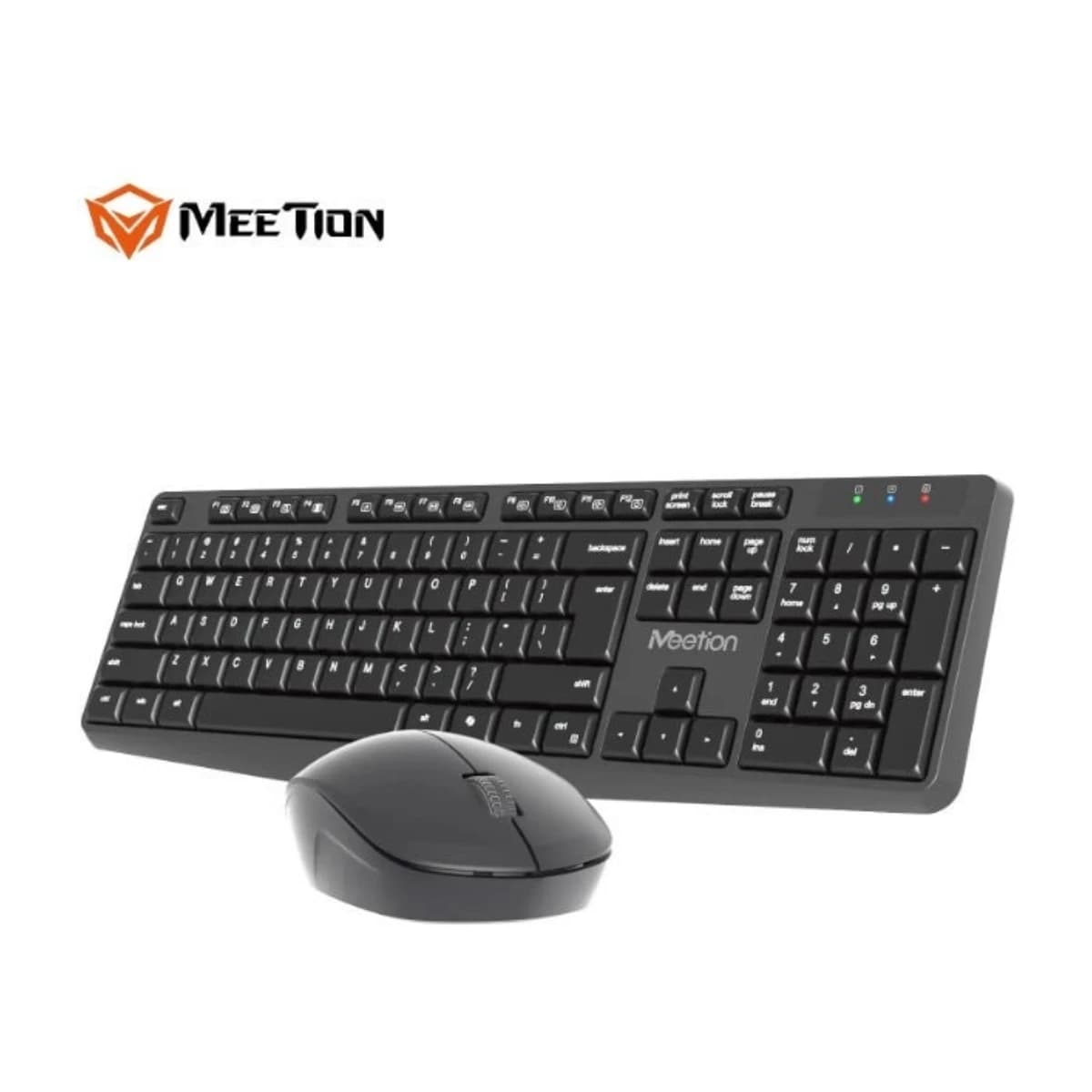 Meetion Meetion 2.4G Wireless Keyboard Mouse Combo CW235 Whisper Silent Typing 2.4G Wireless Connectivity Power-efficient wireless technology - Thumbnail Angle 2 | Elmougi Store UAE