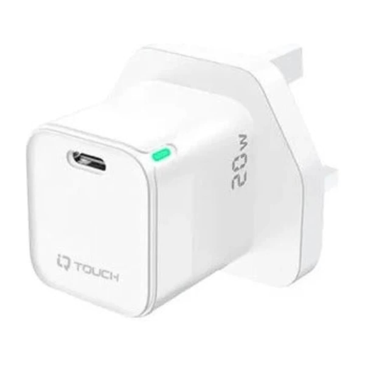 IQ TOUCH 20W USB-C PD Charger - Thumbnail Angle 1 | Elmougi Store UAE