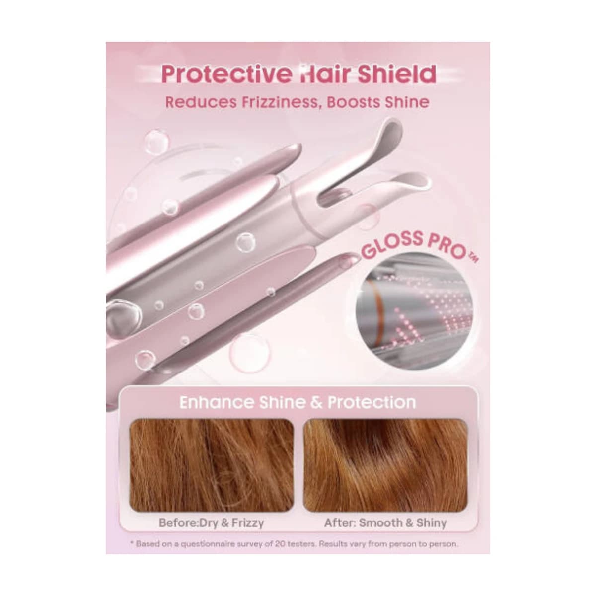 Sheglam Cupid's Charm One-Touch Automatic Curling Wand 25mm - Thumbnail Angle 4 | Elmougi Store UAE