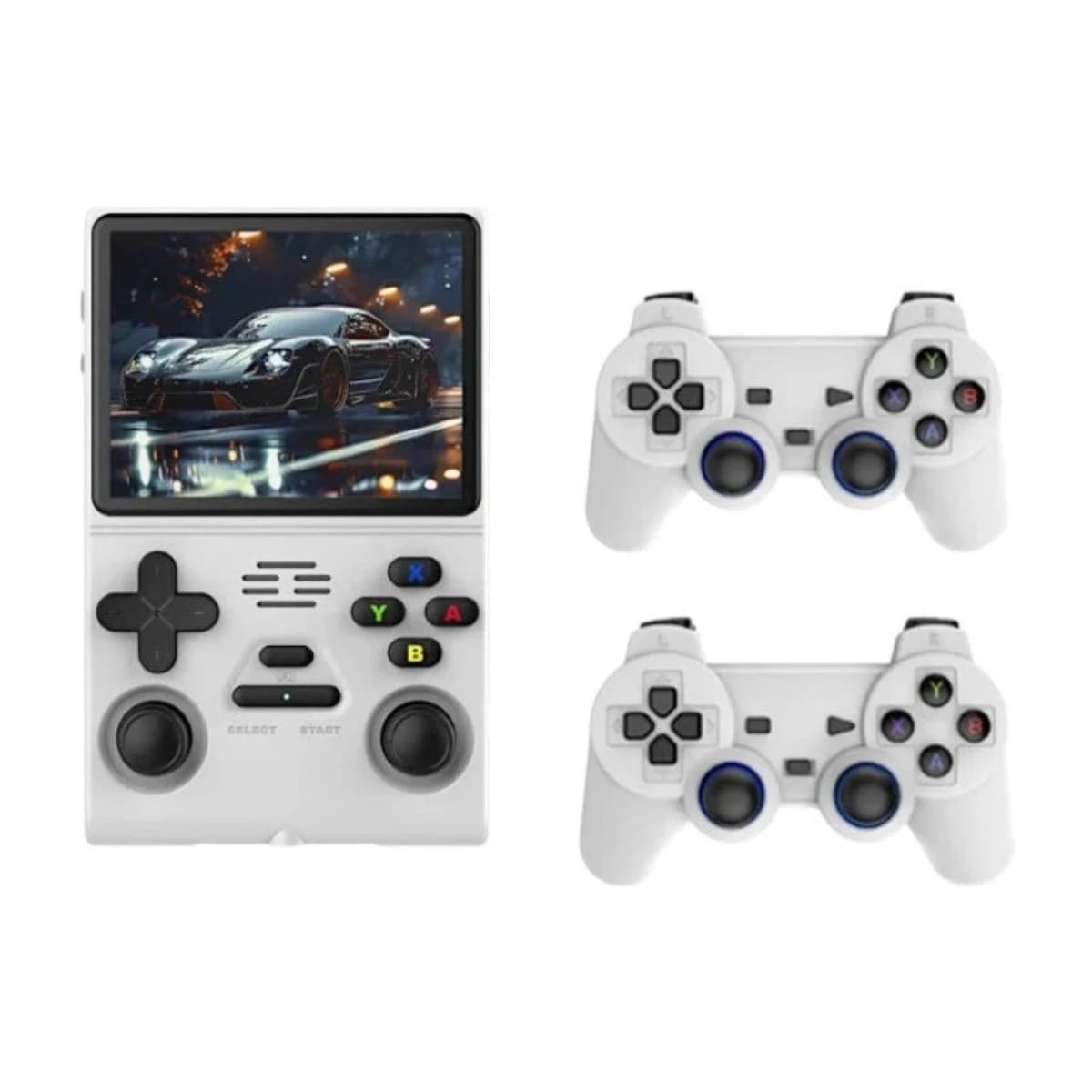 M18 Pro Handheld Video Game Console with 3.5-inch Display and 2 Wireless Controllers - Thumbnail Angle 2 | Elmougi Store UAE