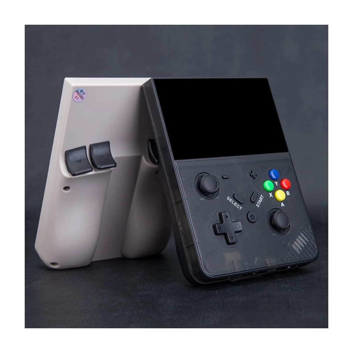 M18 Retro Handheld Game Console - 4.3" HD IPS, Black Transparent - Thumbnail Angle 2 | Elmougi Store UAE