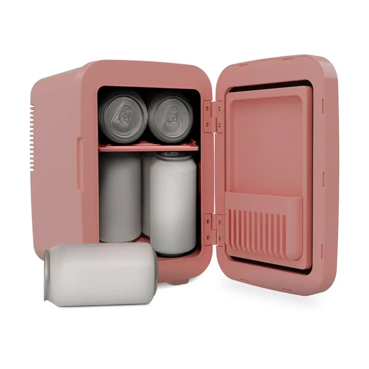 Porodo Frostlite Cooling Mini Makeup Fridge with LED Mirror, 4L, Low-Noise, Portable - Thumbnail Angle 2 | Elmougi Store UAE