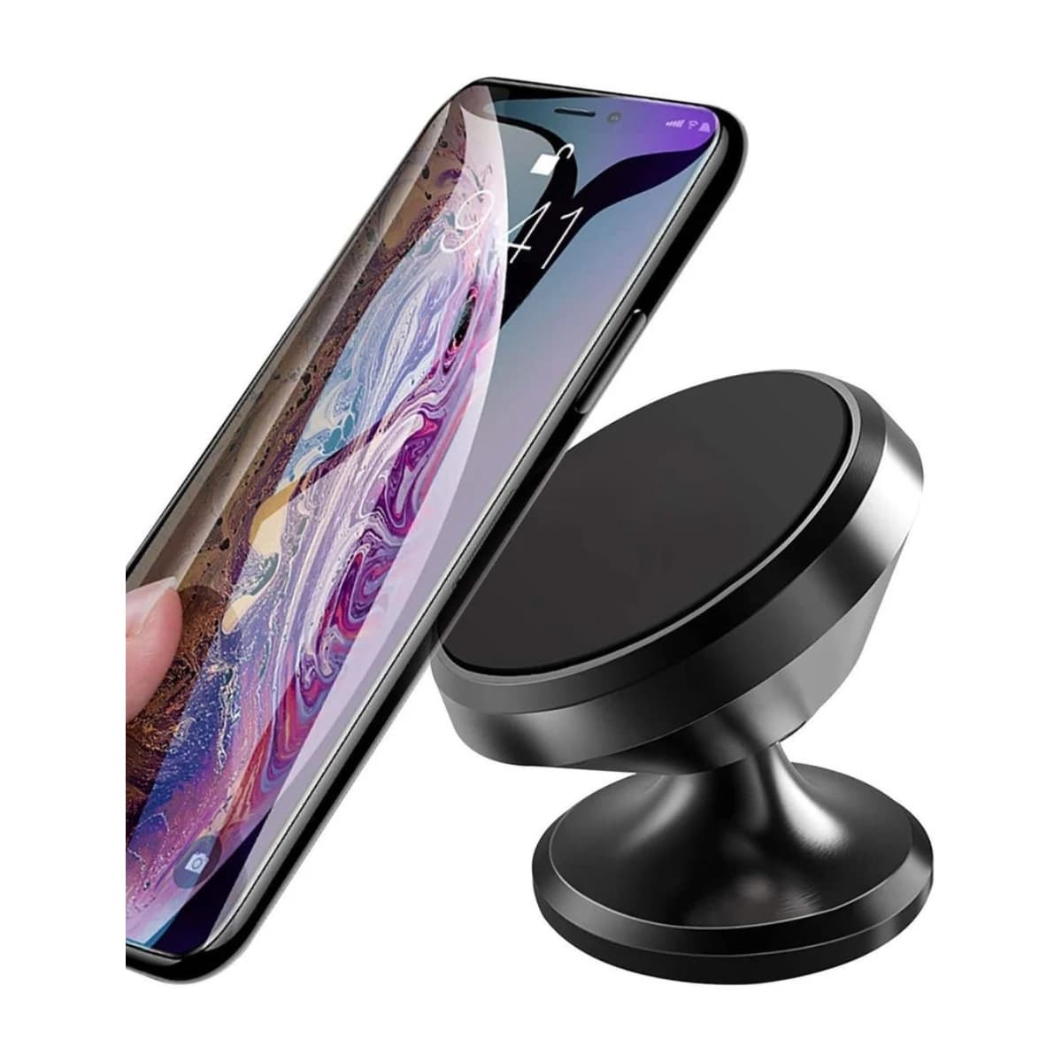 IQ TOUCH IQ TOUCH RANGERMAG360 Magnetic Phone Holder, Black - Thumbnail Angle 2 | Elmougi Store UAE