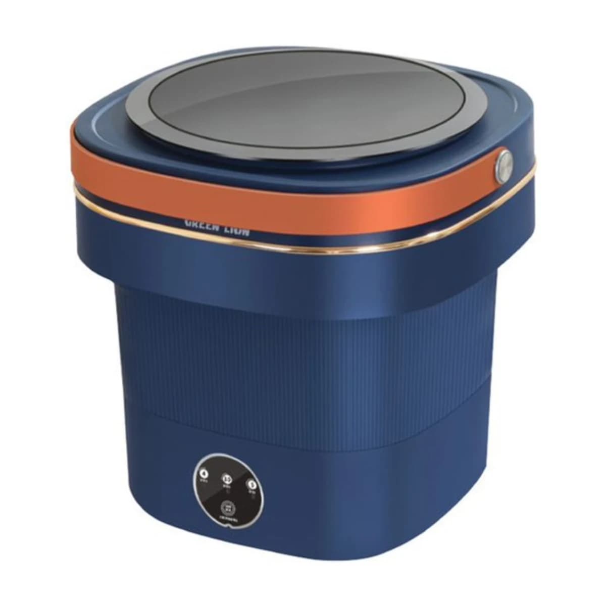 Green Lion Foldable Mini Washing Machine 9L 60W - Blue - Thumbnail Angle 1 | Elmougi Store UAE