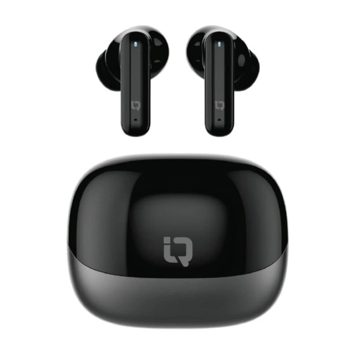 IQ Touch TWS with Zinc Alloy and ANC - 4 mics Black - Thumbnail Angle 1 | Elmougi Store UAE