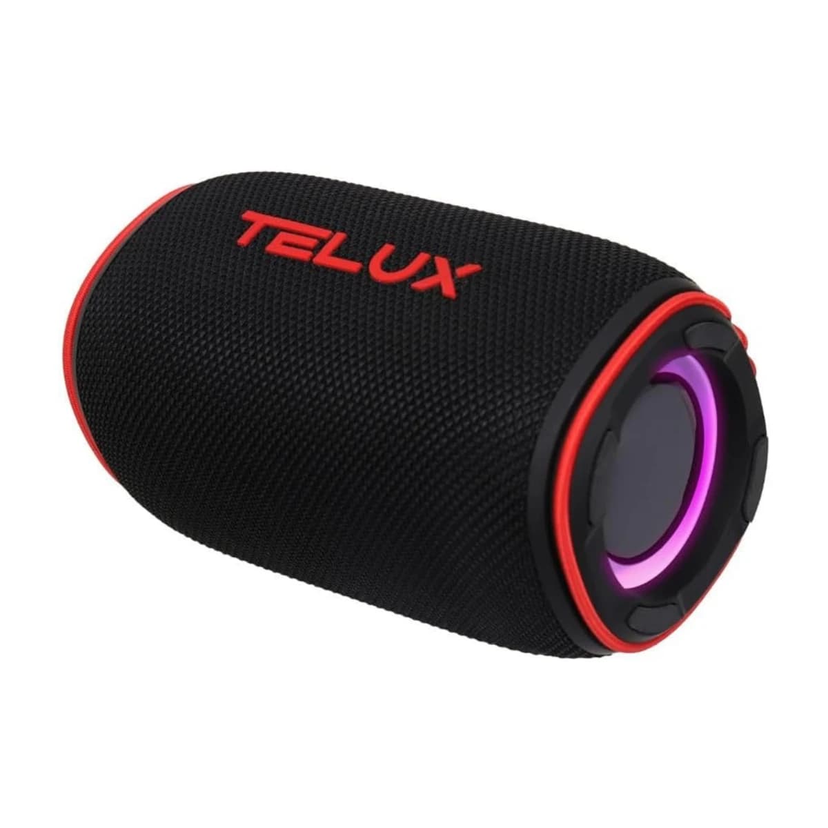 Telux HiBass15 Wireless Speaker 15W Black Red - Thumbnail Angle 1 | Elmougi Store UAE