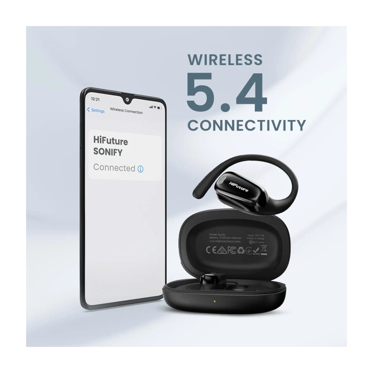 HiFuture SONIFY Wireless Earbuds - Thumbnail Angle 2 | Elmougi Store UAE