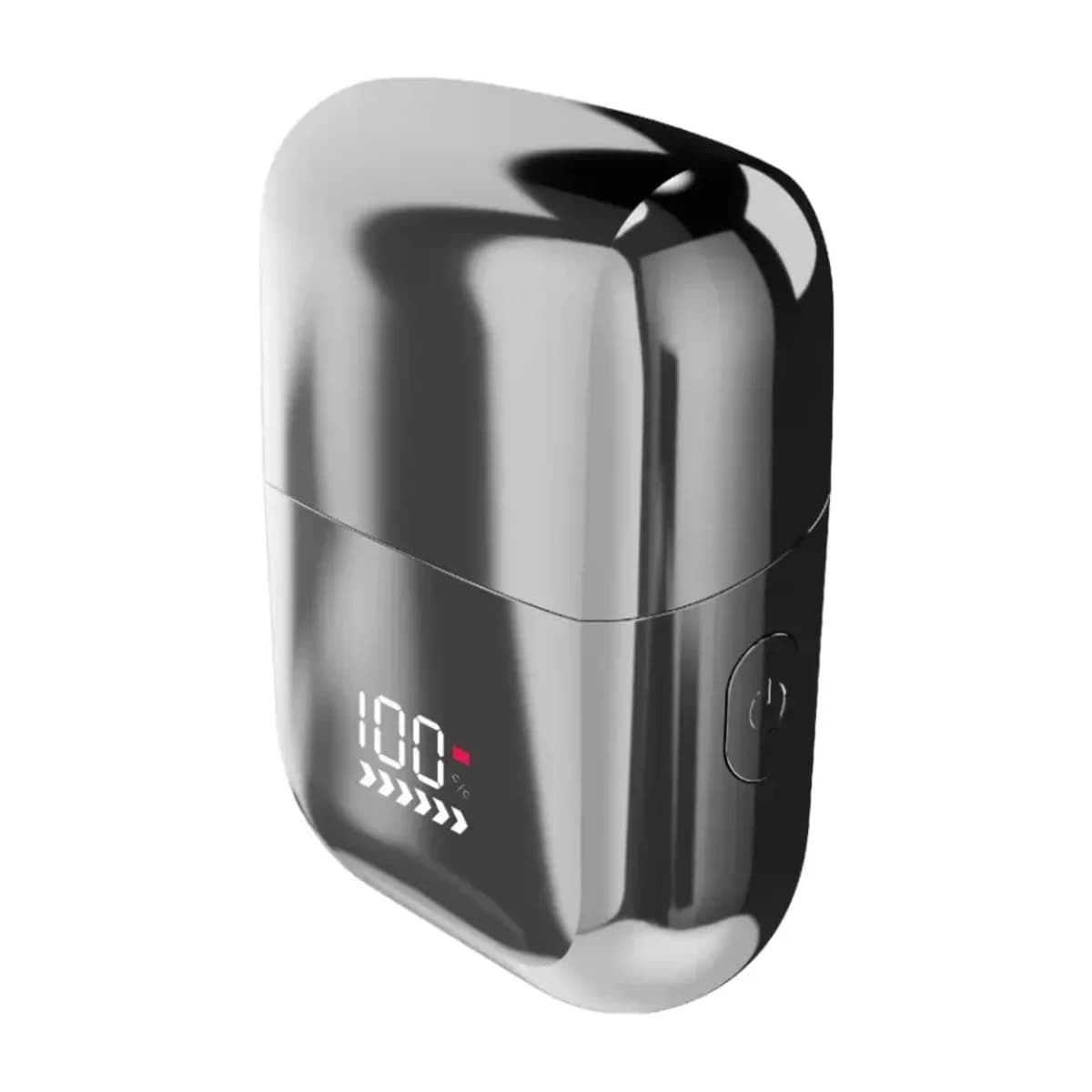 Green Lion Men's Shaver X - Wet and Dry Use - Silver - Thumbnail Angle 2 | Elmougi Store UAE