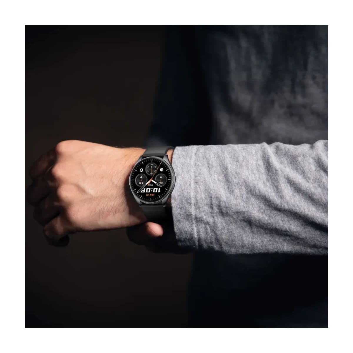 Green Lion G-Master Smart Watch - Black - Thumbnail Angle 2 | Elmougi Store UAE
