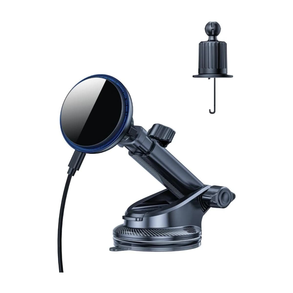 IQ Touch 15W MagSafe Wireless Car Charger Mount - Thumbnail Angle 1 | Elmougi Store UAE
