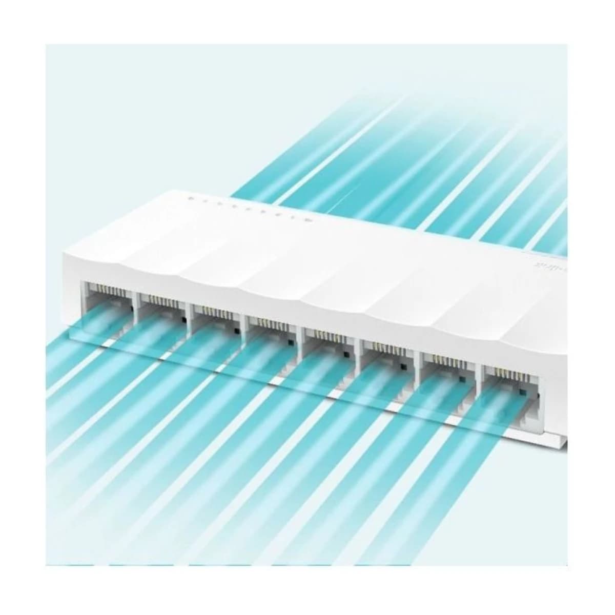 Tp-Link LS1008 Desktop Switch, 8 Ports - White - Thumbnail Angle 2 | Elmougi Store UAE