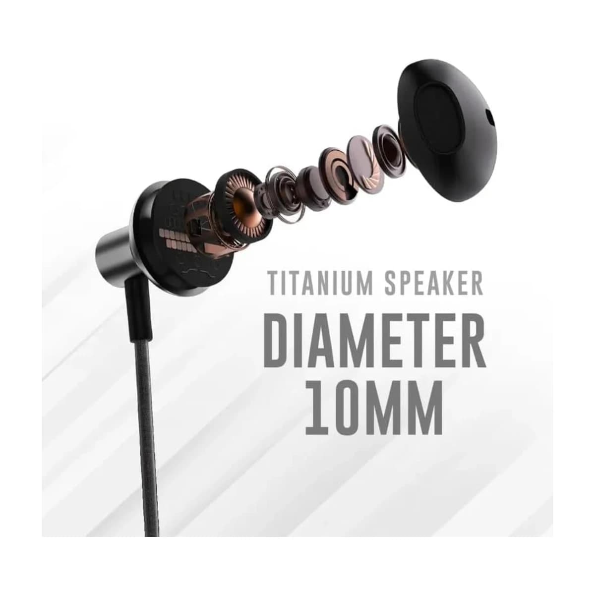 Hifuture MI5 Semi-In-Ear Earphones Hi-Res Certified - Thumbnail Angle 2 | Elmougi Store UAE