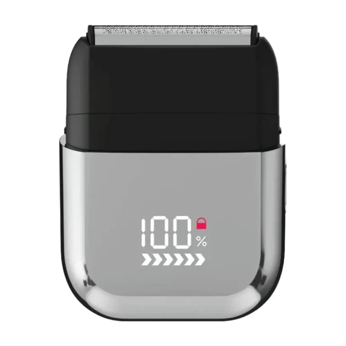 Green Lion Men's Shaver X - Wet and Dry Use - Silver - Thumbnail Angle 1 | Elmougi Store UAE