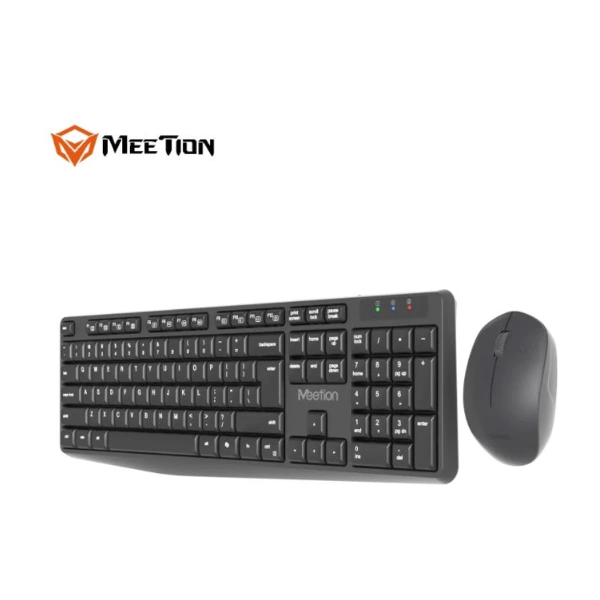 Meetion Meetion 2.4G Wireless Keyboard Mouse Combo CW235 Whisper Silent Typing 2.4G Wireless Connectivity Power-efficient wireless technology - Thumbnail Angle 3 | Elmougi Store UAE