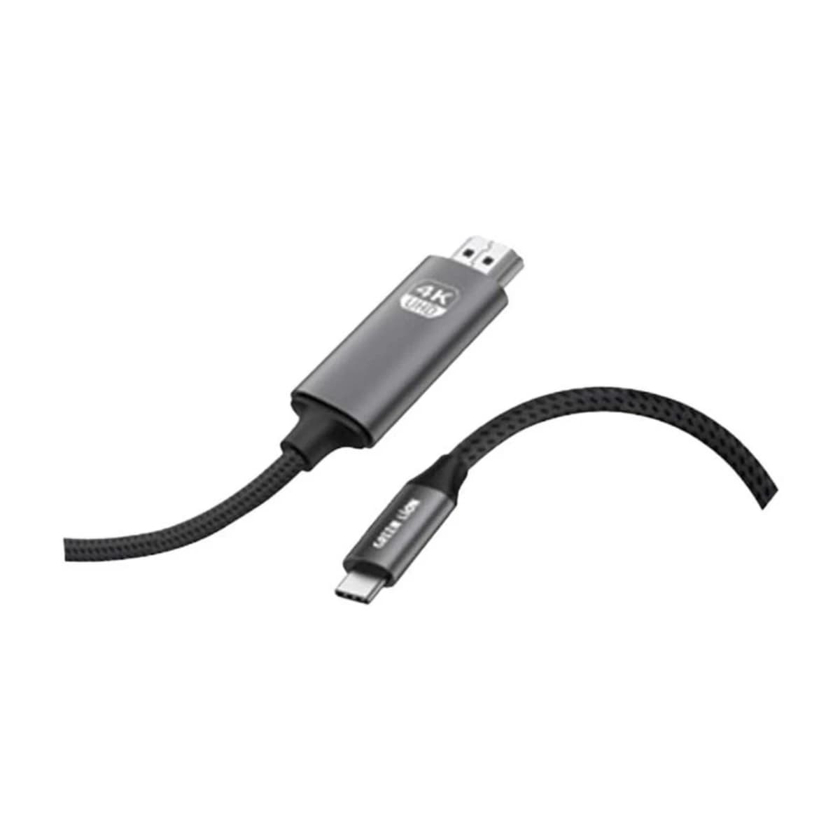 Green Lion 4K USB-C to HDMI Cable - Black - Thumbnail Angle 1 | Elmougi Store UAE