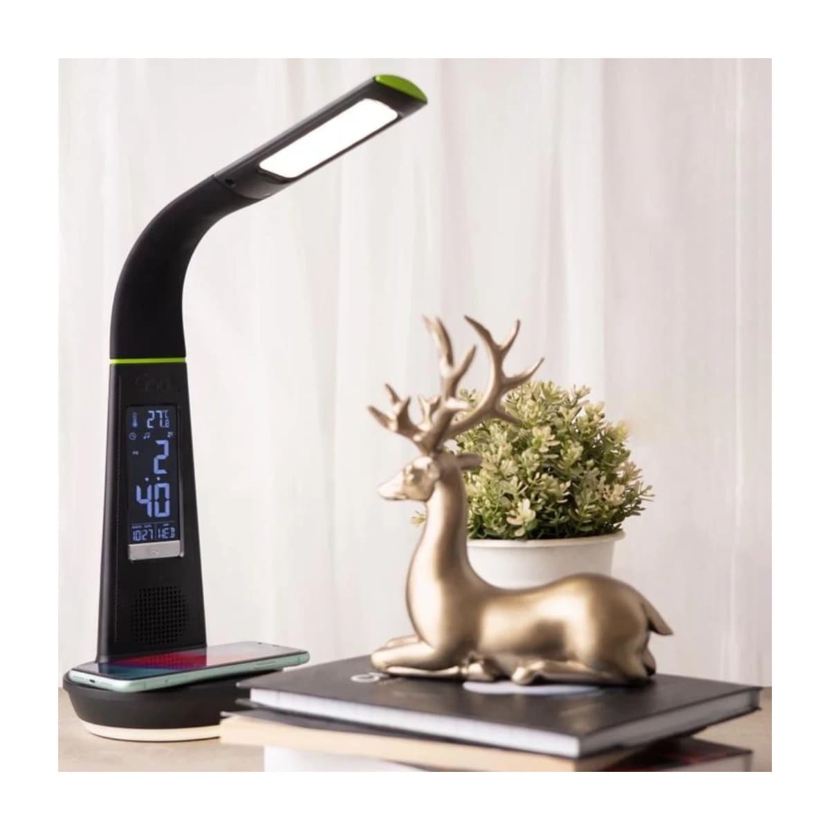 Goui Nuru D-Ultra 3-in-1 Wireless Charger, Speaker, and Table Lamp - Thumbnail Angle 4 | Elmougi Store UAE