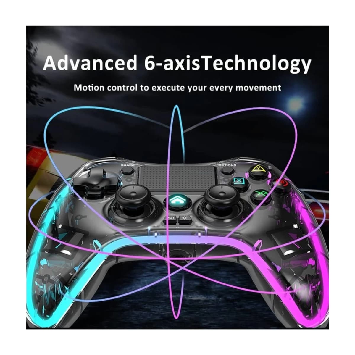 Rock Pow Universal Bluetooth Gamepad for iOS, Android, PS4 & PC - Thumbnail Angle 3 | Elmougi Store UAE