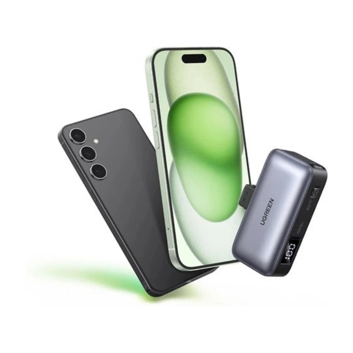 UGREEN ECO 5000 mAh Power Bank with Stand, 20W Fast Charging - Thumbnail Angle 4 | Elmougi Store UAE