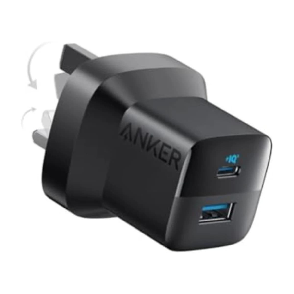 Generic 323 33W Fast Wall Charger - Black - Thumbnail Angle 1 | Elmougi Store UAE