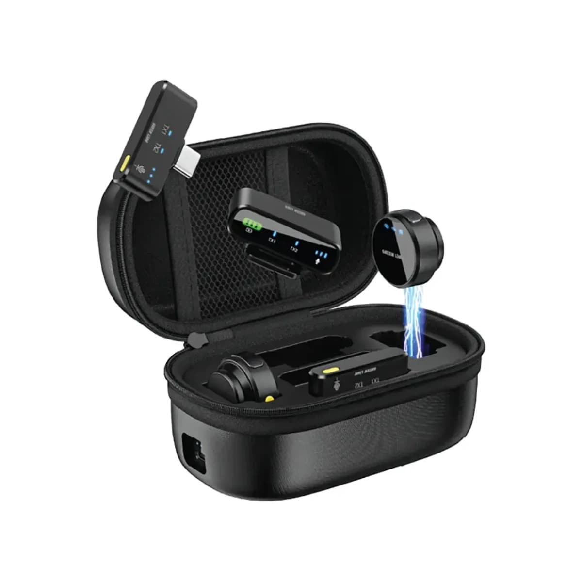 Green Lion GM-85X 3-in-1 Wireless Microphone - Black - High Resolution View 1 | Elmougi Store UAE