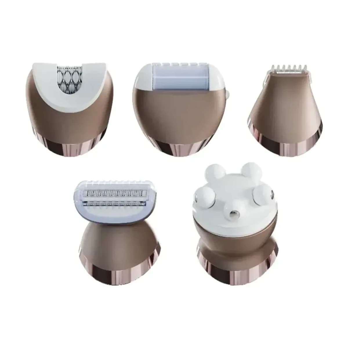 Green Lion 5-in-1 Cordless Epilator Kit - White - High Resolution View 2 | Elmougi Store UAE