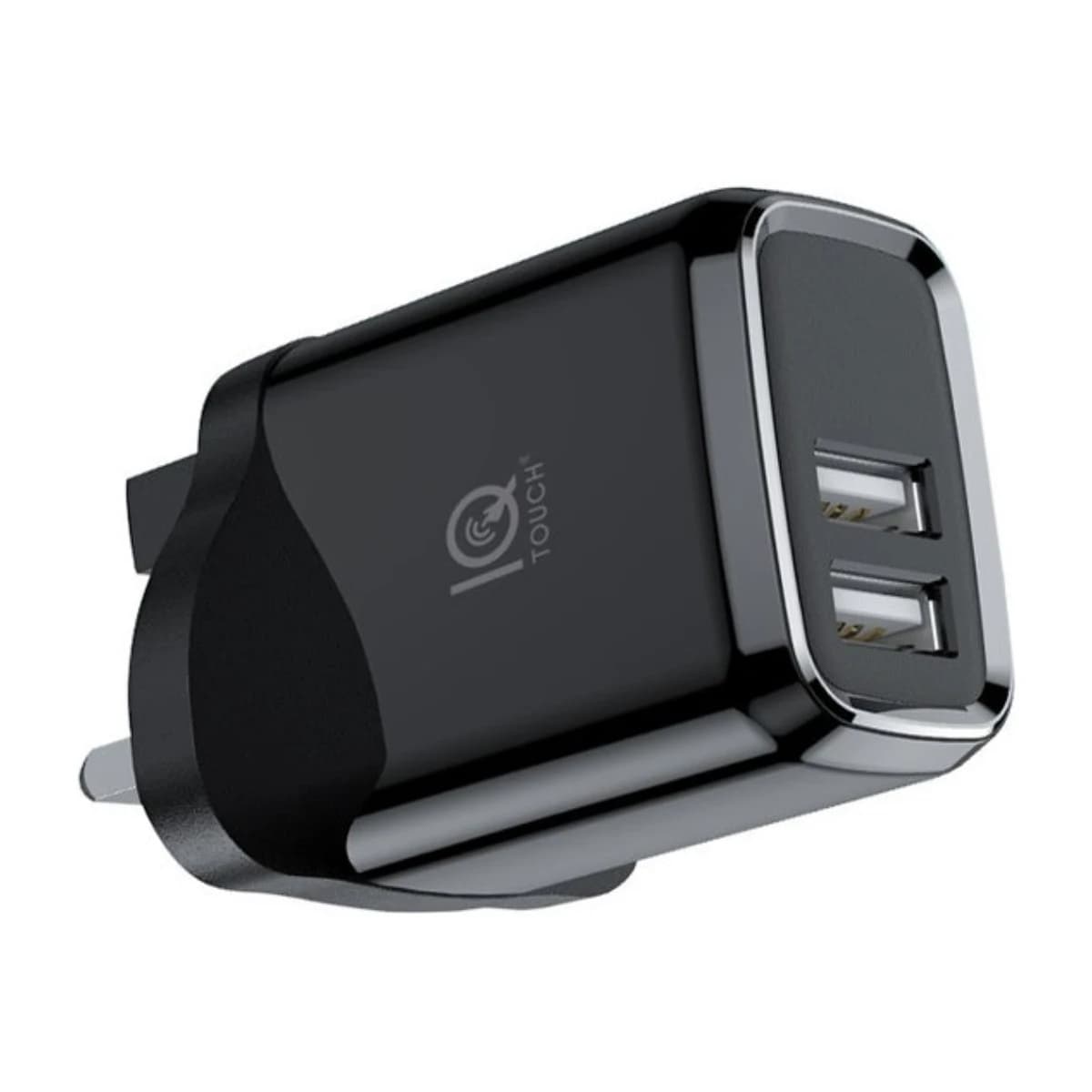 IQ TOUCH 2P Dual USB Ports Fast Charger - High Resolution View 2 | Elmougi Store UAE