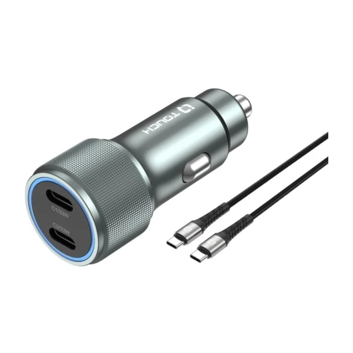 IQ Touch 66W Dual USB-C Car Charger - High Resolution View 1 | Elmougi Store UAE