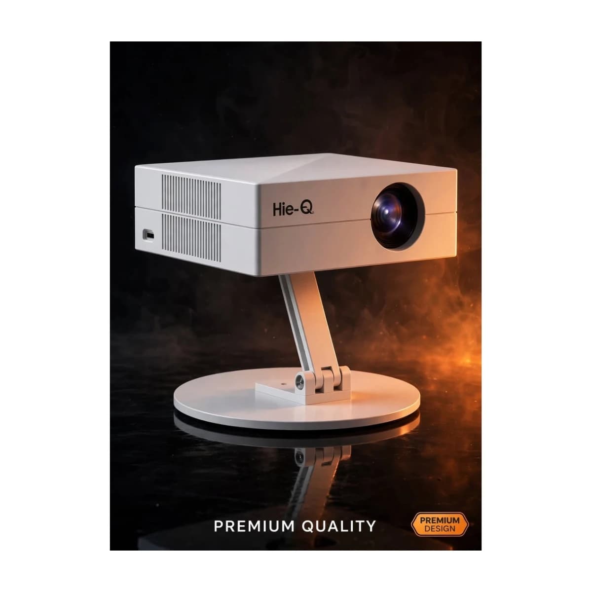 Cine Q5 Smart Projector - 720p Native HD, 1080p Support, WiFi, HDMI, USB, Portable - High Resolution View 2 | Elmougi Store UAE