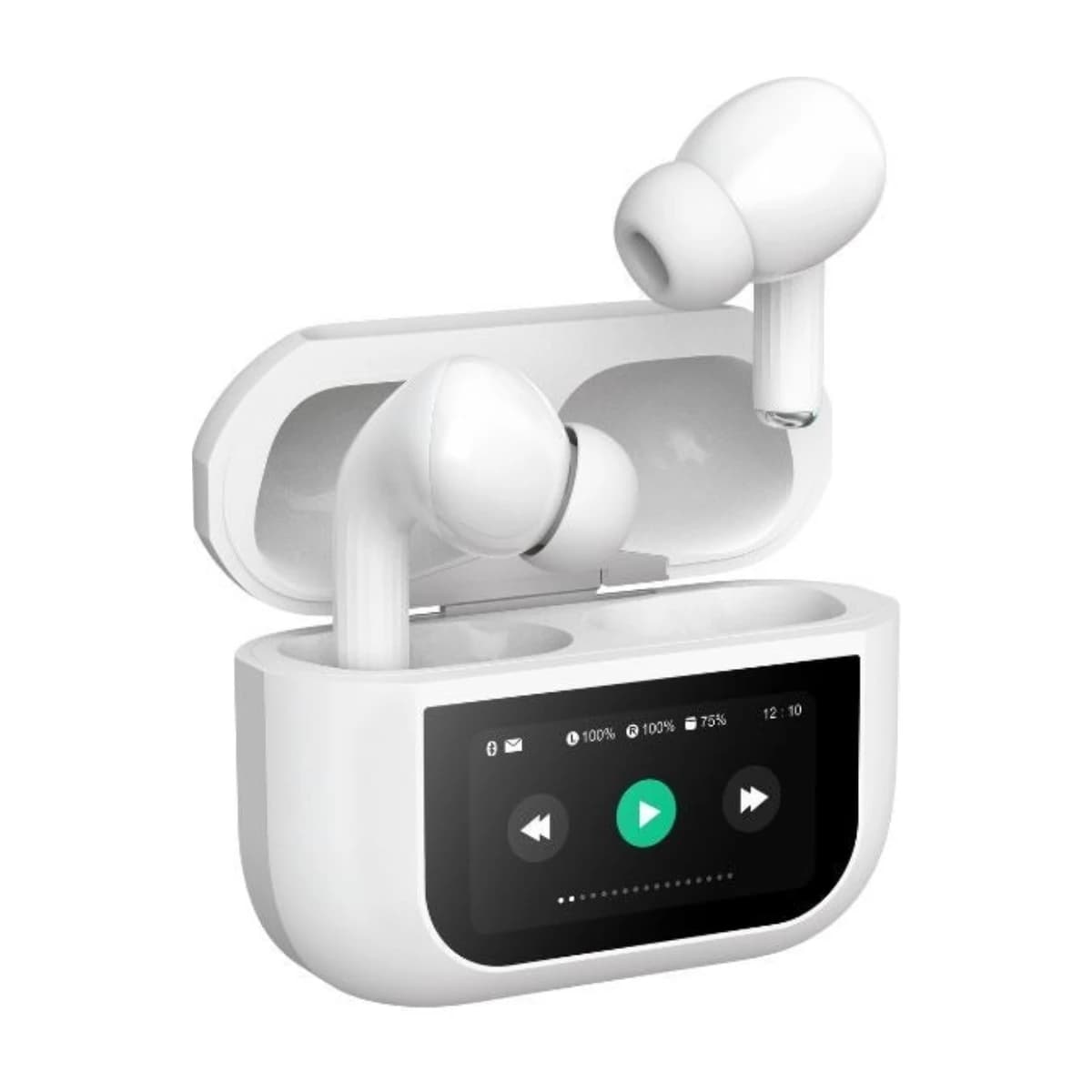 AIRNOVA S9PRO Smart Earbuds with Touchscreen, ANC, 50H Playtime, Bluetooth 5.3 - High Resolution View 2 | Elmougi Store UAE