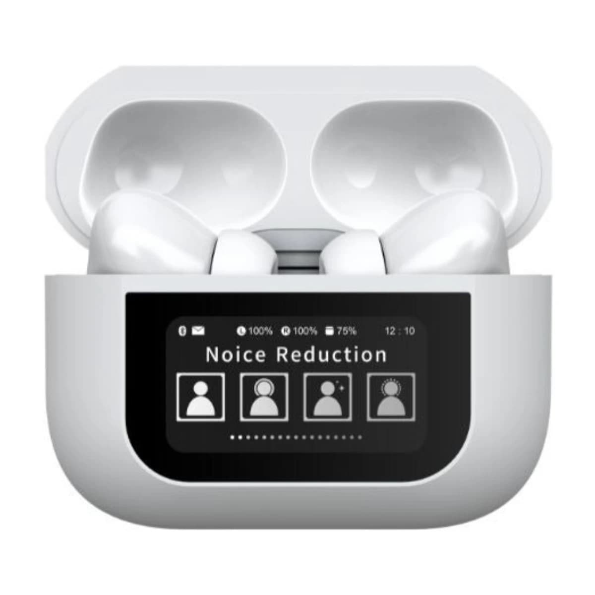 AIRNOVA S9PRO Smart Earbuds with Touchscreen, ANC, 50H Playtime, Bluetooth 5.3 - High Resolution View 3 | Elmougi Store UAE