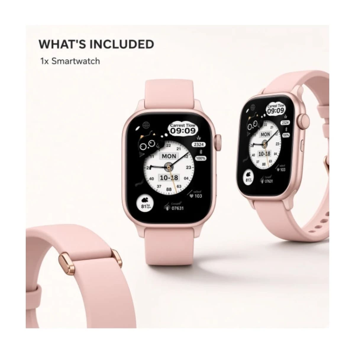 Hie-Q Madam Mini AMOLED Smart Watch for Women - High Resolution View 2 | Elmougi Store UAE