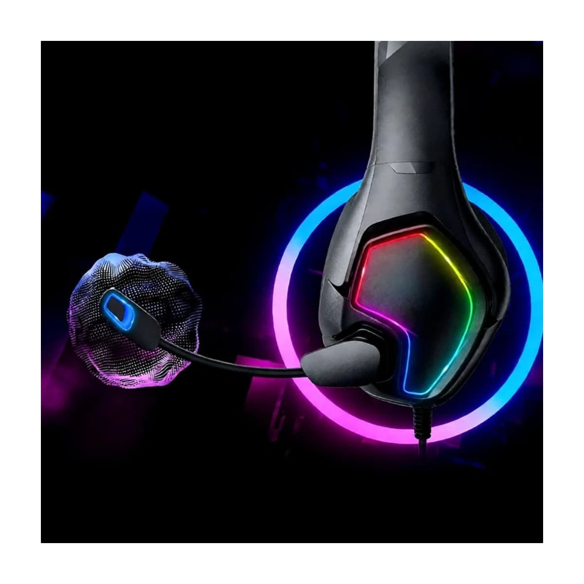 Kotion Each G3000 3.5mm Gaming Headset with Microphone and RGB LED - High Resolution View 3 | Elmougi Store UAE