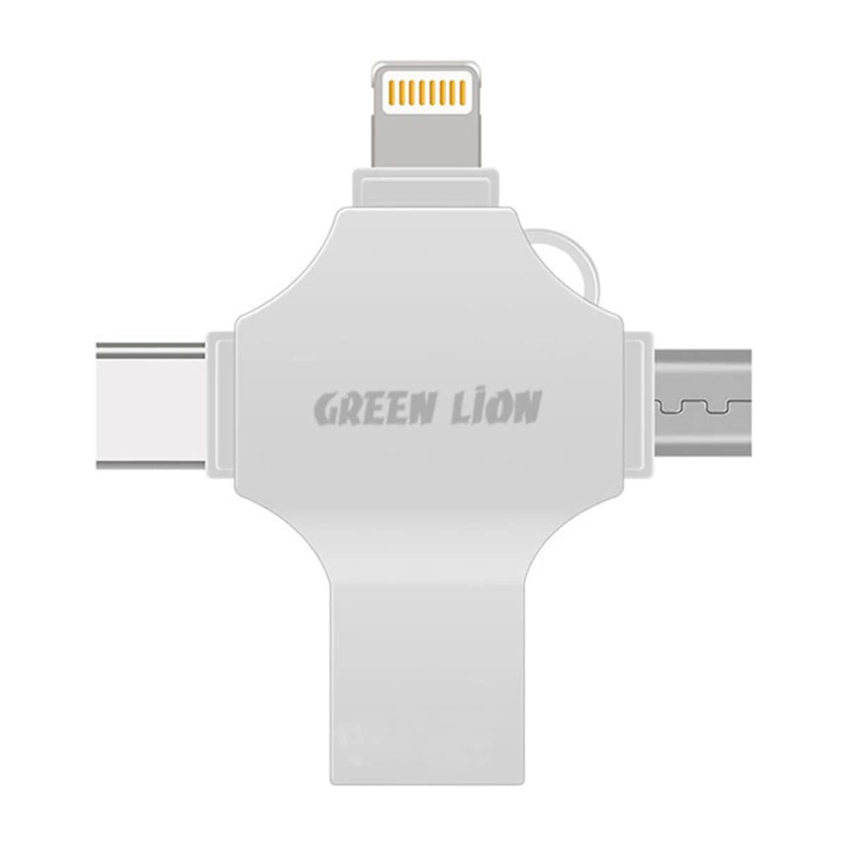 Green Lion 4-in-1 USB Flash Drive 256GB - High Resolution View 2 | Elmougi Store UAE