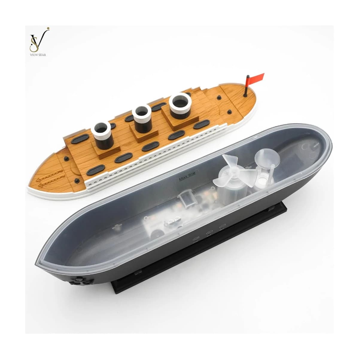 Viewstar Aroma Ship Air Humidifier & Essential Oil Diffuser | Ultrasonic Jellyfish Aroma Diffuser with Remote Control - High Resolution View 4 | Elmougi Store UAE