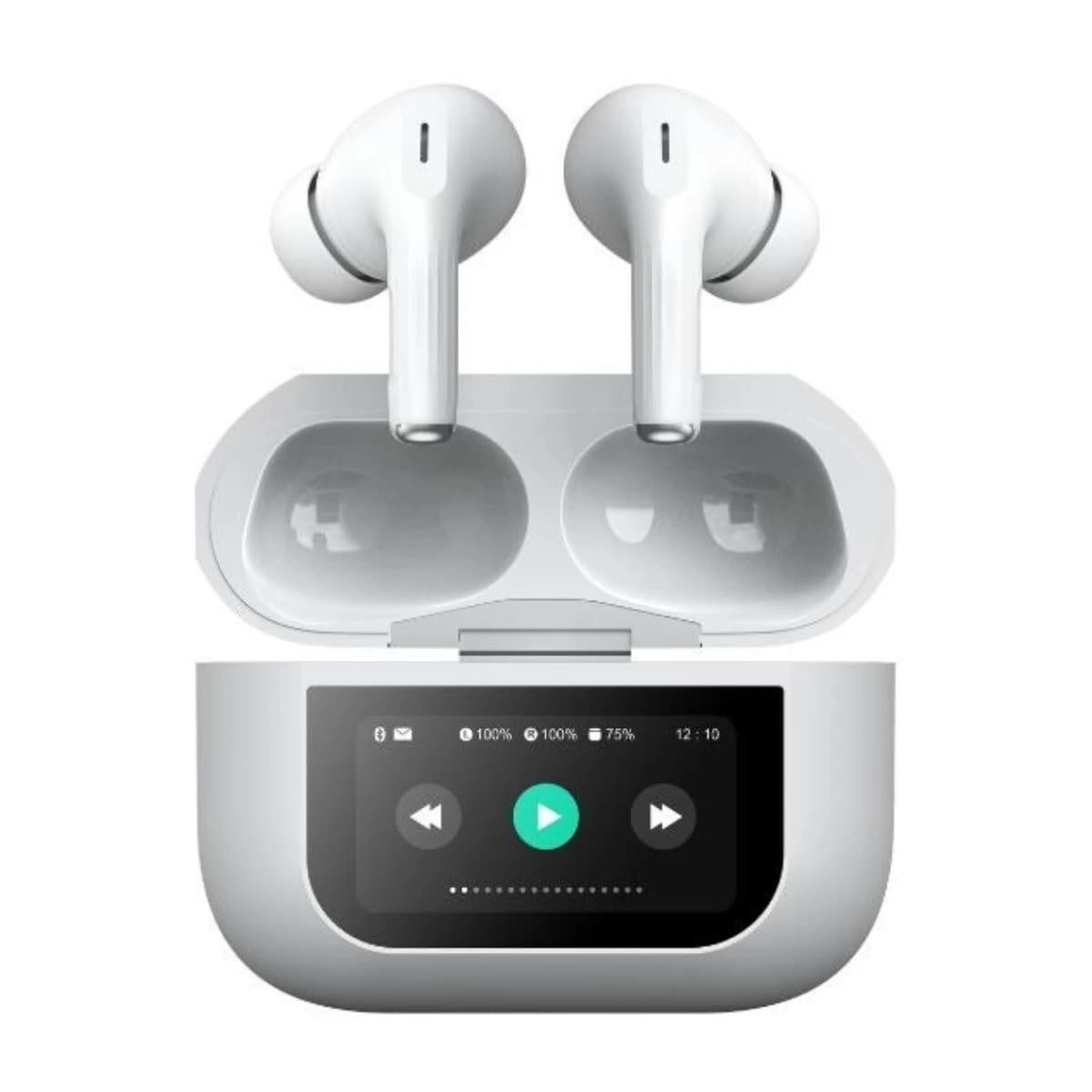 AIRNOVA S9PRO Smart Earbuds with Touchscreen, ANC, 50H Playtime, Bluetooth 5.3 - High Resolution View 1 | Elmougi Store UAE