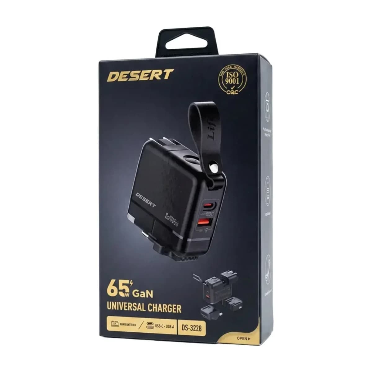 Desert DS3228 65W GaN Universal Travel Fast Charger USB-C/USB-A - High Resolution View 4 | Elmougi Store UAE