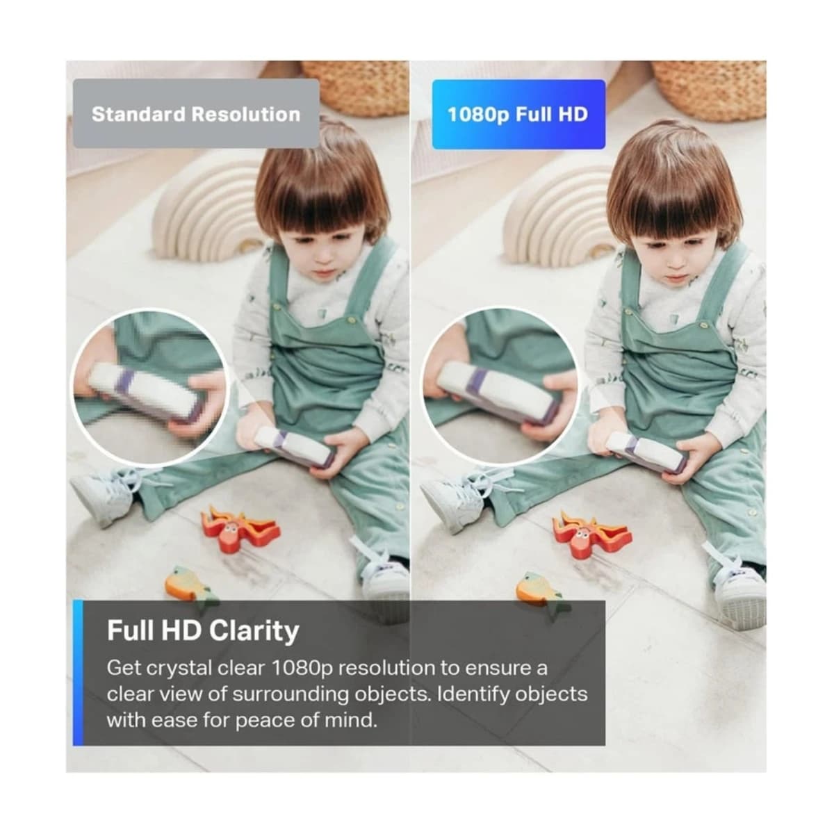 OALE iHome 05 Smart WiFi Security Camera 360 Pan Tilt HD 720p - High Resolution View 4 | Elmougi Store UAE