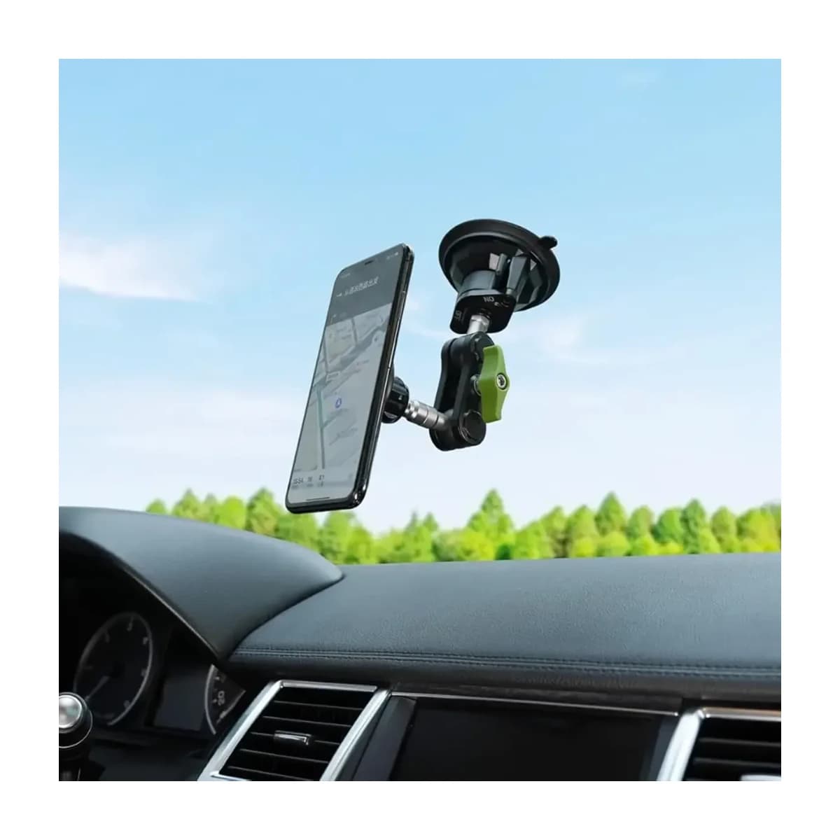 Ultimate MagSafe Car Holder - 21cm Extendable Magnetic Mount with 360 Rotation - High Resolution View 3 | Elmougi Store UAE