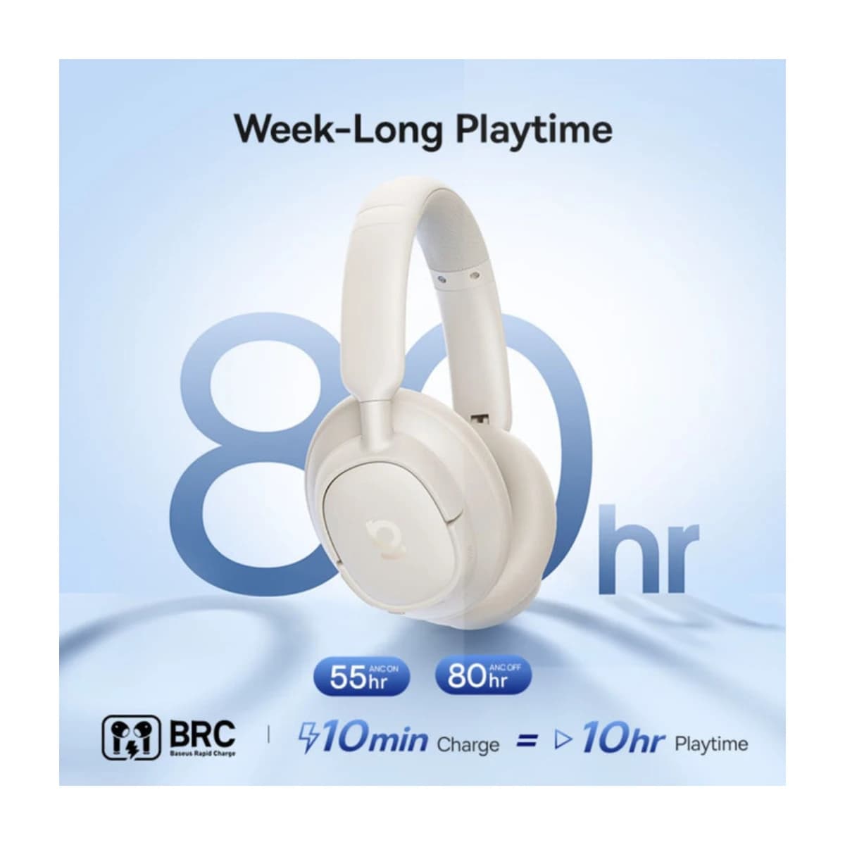 Baseus Bass BH1 NC Wireless Noise Cancelling Headphones - High Resolution View 4 | Elmougi Store UAE